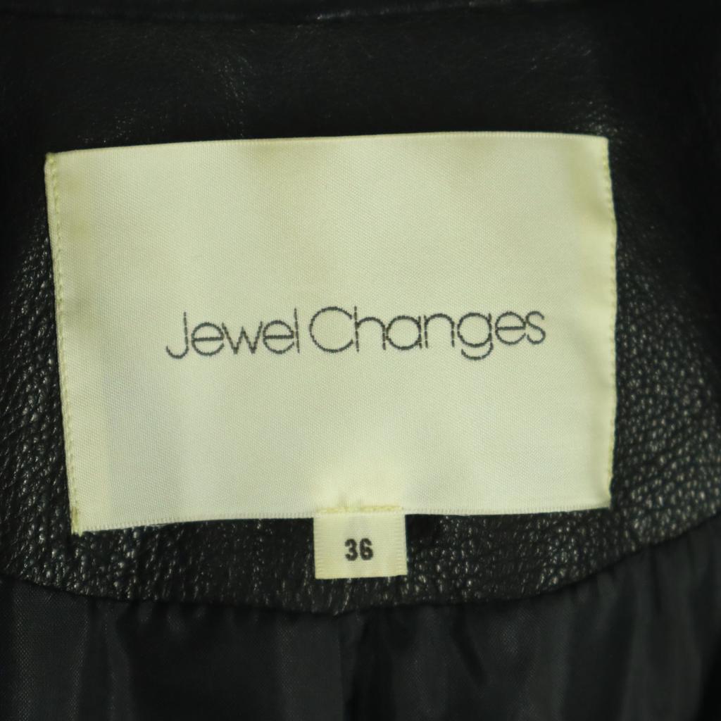 Jewel Changes Кожаная куртка-косуха с длинным рукавом 36 Овечья кожа Женская Б/у