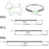 Shiny Zircon Pet Dog Neck Collars Durable Alloy Extended Chain Necklace for Small Medium Pets Pink Party Gifts Dogs Cat Necklace