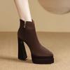Супер Высокие Каблуки Женские Ботильоны Острый Носок Роскошная Обувь Зима Женские Туфли-Лодочки 2025 Платье Роскошные Боты Де Мухер Сапатос