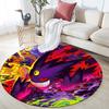 Gengar,Round Area Rug,Carpet Rug for Living Room Bedroom Sofa Playroom Decor,Non-slip Floor Mat