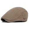 Unisex Spring/Summer Cotton Beret - Korean Style Thin Solid Duckbill Cap