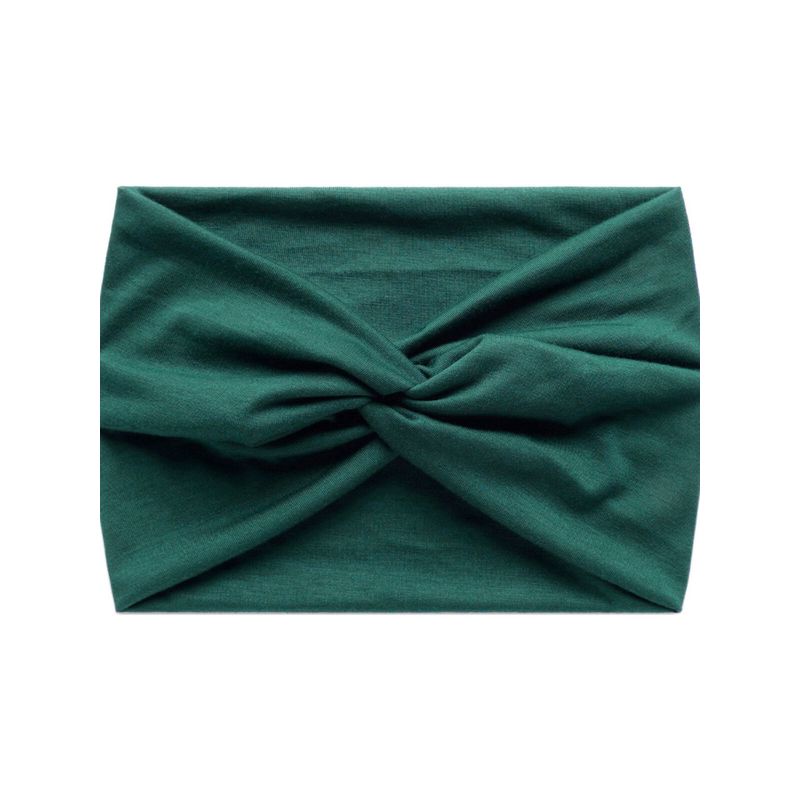 Fashion 18cm Pure Color Wide Cross Elastic Sports Yoga Hair Band Women's Antiperspirant Sweat Headband Hair Accessories Hair Band