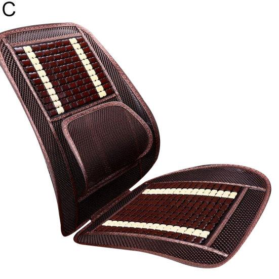 Универсальный массажный деревянный чехол на сиденье с бусинами, охлаждающий летний сетчатый коврик для автомобиля