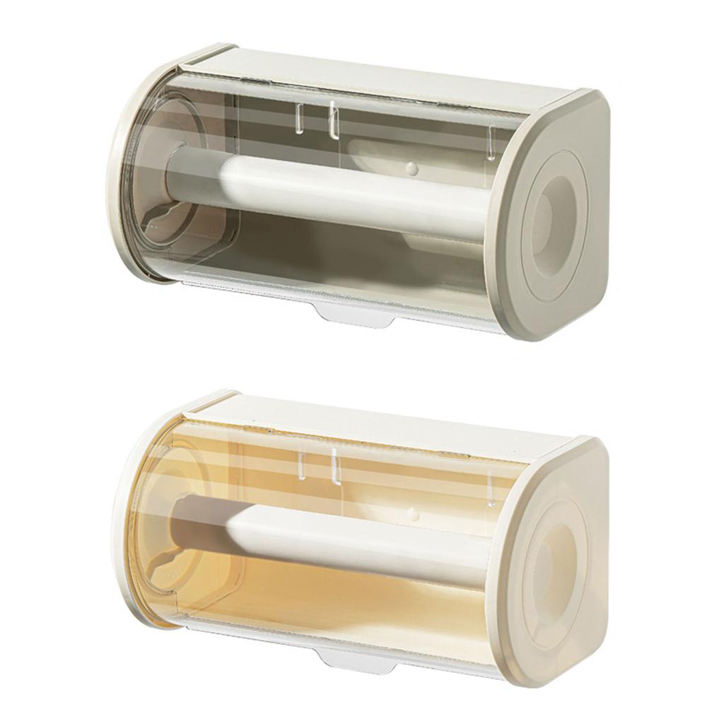 Пластиковый диспенсер для бумажных полотенец, настенный держатель для салфеток, органайзер для кухонных и ванных принадлежностей, с пылезащитной крышкой