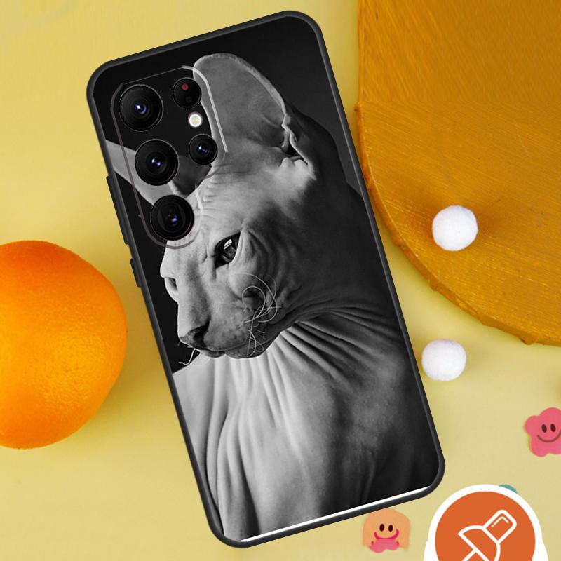 Sphynx Sphinx Cat Case For Samsung Galaxy S25 Ultra S24 S23 S22 S21 Ultra S9 S10 S20 Plus S24 FE Funda Cover