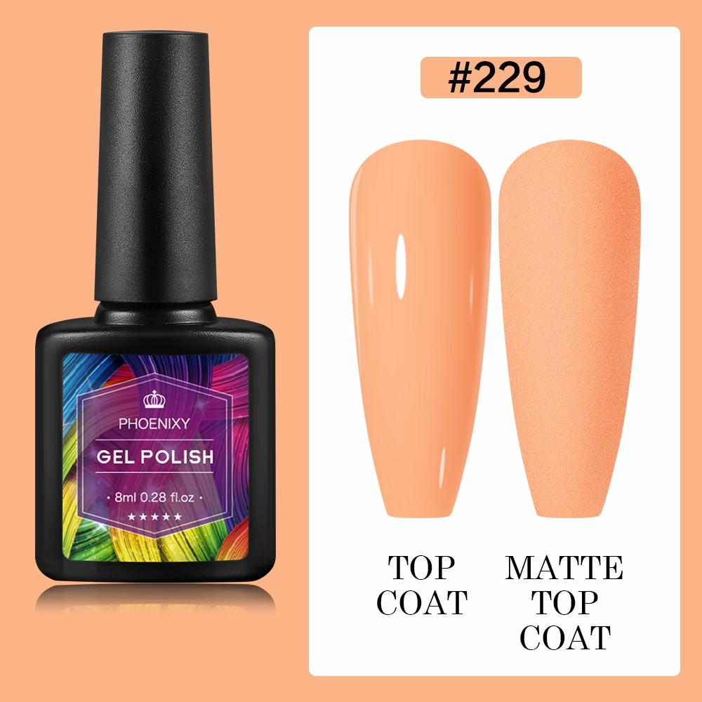 PHOENIXY 8 мл гель-лак для ногтей, полуперманентный гель, блестящий гель, отмачиваемый блестящий стартовый набор, маникюрный набор для маникюрного салона