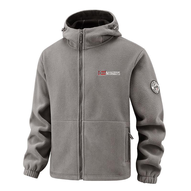 Мужской комплект зимней спортивной одежды, ретро тренировочная толстая флисовая куртка + брюки, комплект из двух предметов, повседневный лыжный костюм для бега