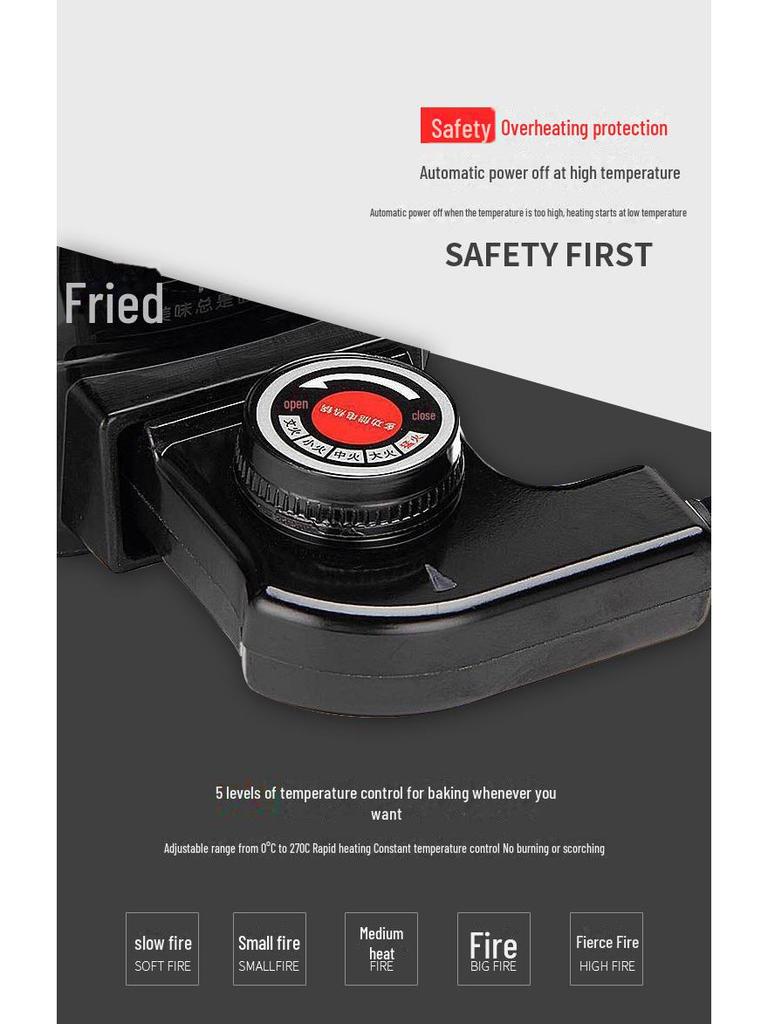 Многофункциональная электрическая кастрюля для шабу-шабу и гриля с антипригарным покрытием — доступны прямоугольные и круглые варианты