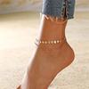 Stainless Steel Sequin Chain Anklet - Versatile Fashion Jewelry for Women