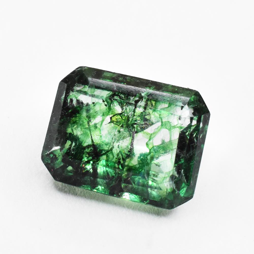 Natural Green Emerald Loose Gemstone Zambia 9.85 ct Emerald Cut for Jewelry Making and Crafts