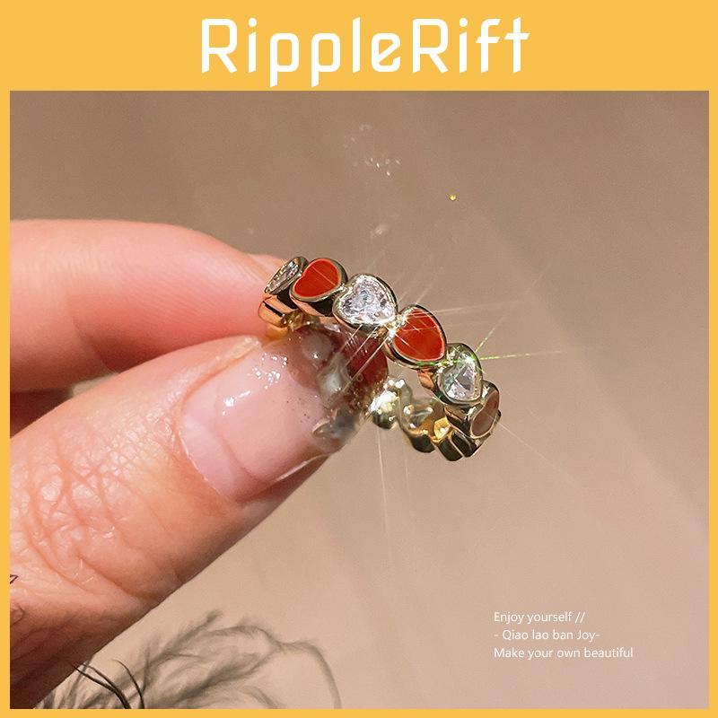 Minimalist Heart Open Band Ring With Copper And Gold Finish For Stylish Women