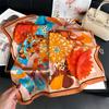 70 * 70cm New Silk Small Square Scarf For Women'S Neck Protection Professional Scarf Versatile Hair Tie Headscarf Scarf