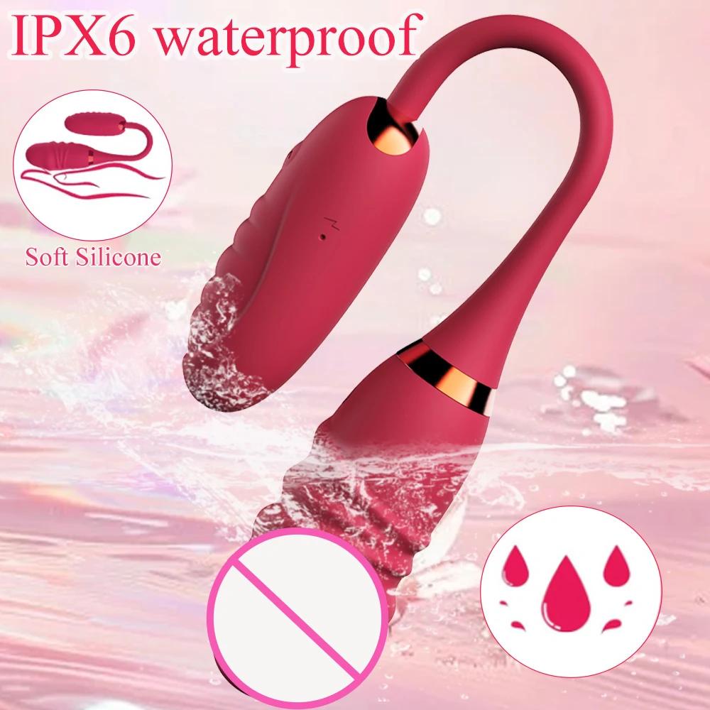 Вибратор для точки G для женщин Беспроводной Bluetooth APP Телескопический дилдо Стимулятор клитора Массажер для вагины Любовное яйцо Трусики Секс-игрушки