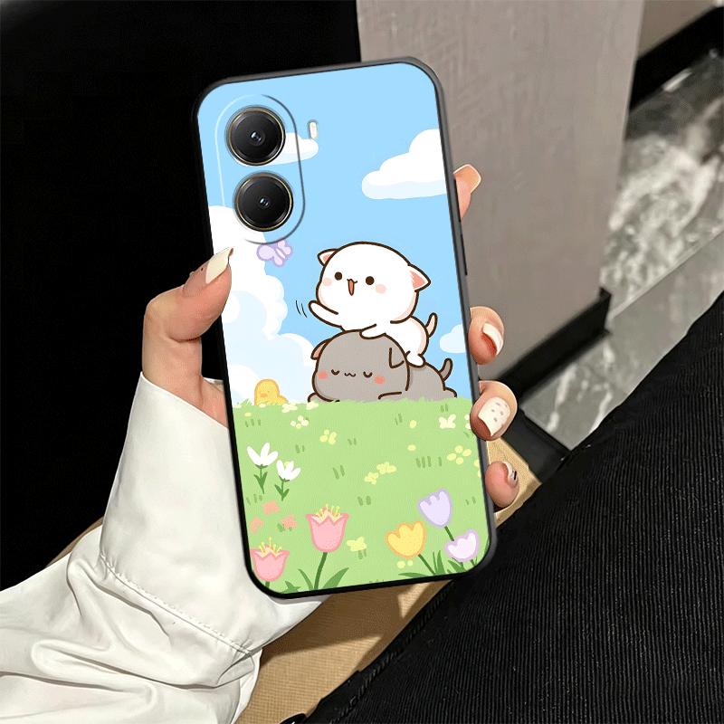 Cartoon Cute Peach Goma Soft Phone Case for Xiaomi Poco X5 X6 X7 X8 Pro Max X3 F7 F8 Ultra M8 M7 M6 M5 Redmi 15 15C 14C 13C 12C