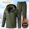 Windproof Waterproof Plus Velvet Assault Suit for Men & Women - Warm, Wear-Resistant Outdoor Climbing & Workwear