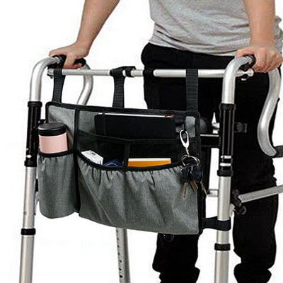 Сумка для инвалидной коляски и подстаканник Водонепроницаемый складной чехол для переноски ходунков Oxford для переноски Корзина-органайзер для подлокотника Аксессуары