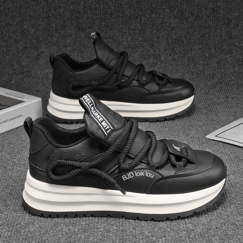 Fashion Legitimate Leather Flat Sole Autumn Men's Sneakers Running Luxury Designer Shoes For Men Size 48 Sport Luxus Zapato On Sale