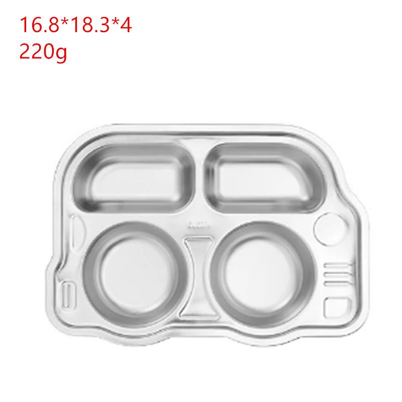 304 Stainless Steel Divided Plate for Children - Ideal for Kids, School Canteens, and Kindergarten Meals