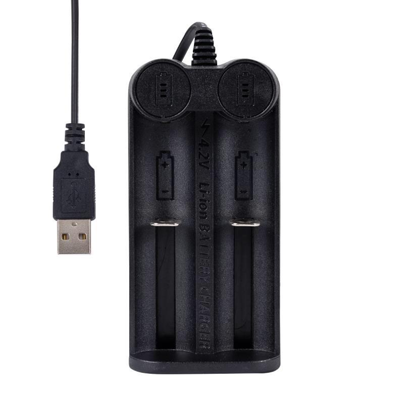 Зарядное устройство USB 18650 с 1/2 слотами, интеллектуальная зарядка 18650, 26650, 18350, 32650, 21700, 26700, 26500, зарядное устройство для литий-ионной аккумуляторной батареи