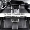 Автомобильные коврики на заказ с полным покрытием для Honda Fit Jazz 2021-2024 2014-2020 2008-2013 2004-2007. Аксессуары для салона.
