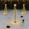Christmas Solar LED Tree Lights Outdoor Garden Yard Patio Decoration for Holiday Festive Atmosphere Christmas Decor