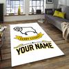 Derby County F.C. Design Area Rug Personalized Name- Non-Slip, Soft & Cozy Floor Mat for Living Room, Office - Indoor/Outdoor Carpet