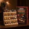 Unique Holiday Souvenir Christmas Music Advent Calendar 2026, 24 Mini Musical Instrument Theme Ornaments Countdown Calendar, Musician Gift for Lovers