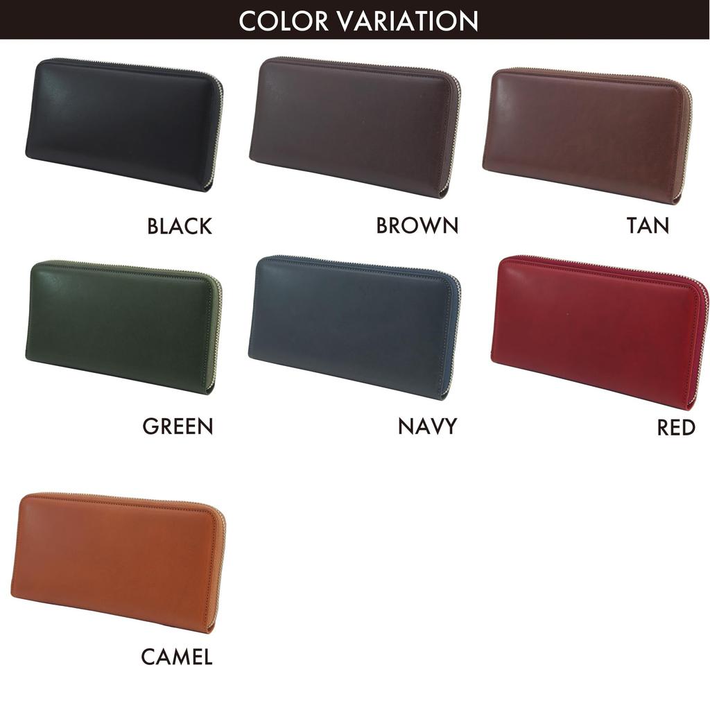 Длинный кошелек с круглой молнией, сделано в Японии [кожа Tochigi], мужской, женский TGT-3360(загар)