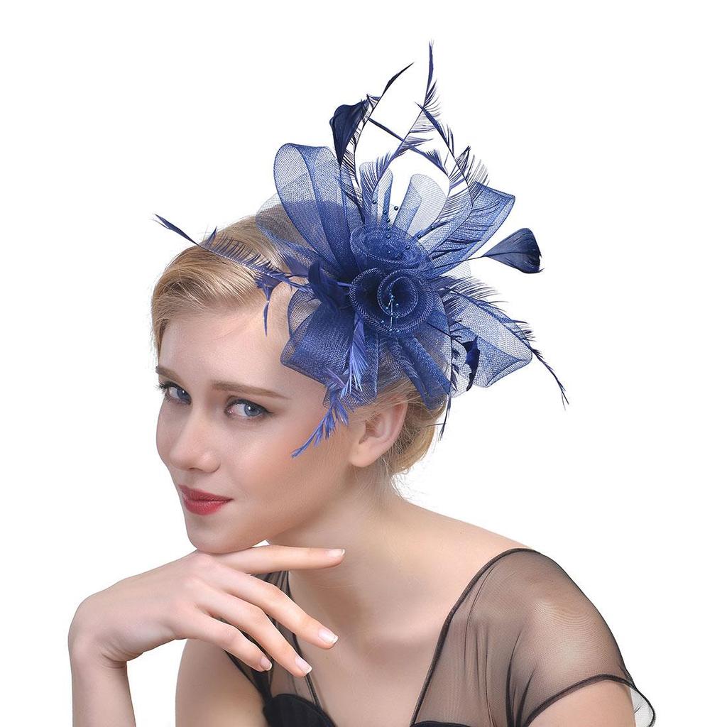 Перо Aliceband Fascinator Повязка на голову Свадьба Женский день Гонка Royal Ascot