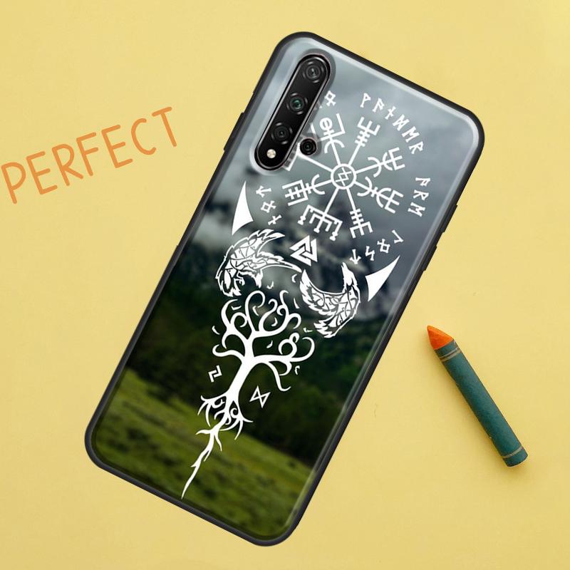 Чехол Лесные Скандинавские Руны Для Huawei P Smart 2019 Nova 5T 9 10 SE 3i 8i 11i Y60 Y61 Y70 Y90 P20 P40 Lite P30 Pro