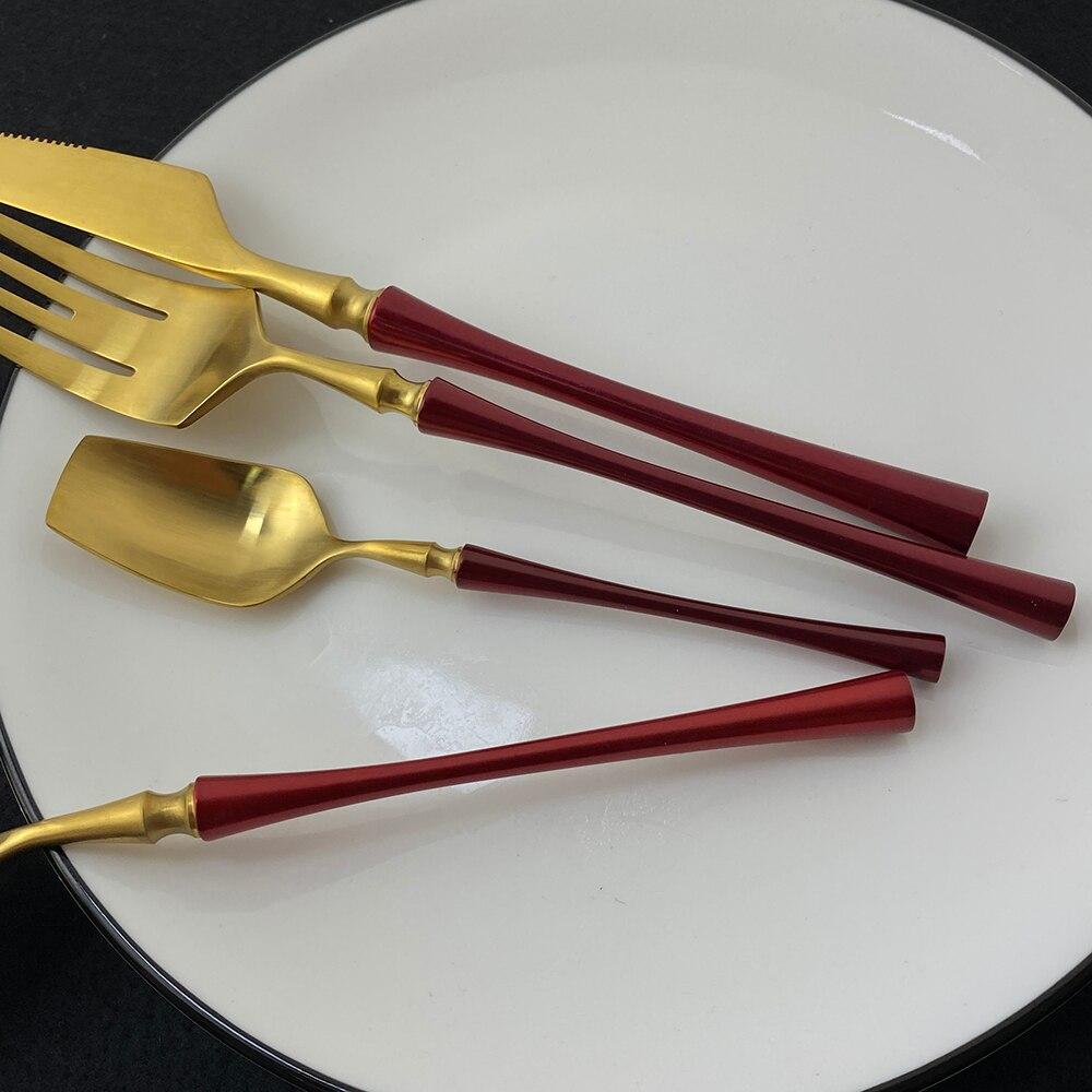 1 комплект, набор столовых приборов из нержавеющей стали 304, матовое золото, набор столовой посуды, столовые приборы в стиле западной еды, столовые приборы, вилка, нож, ложка для дома