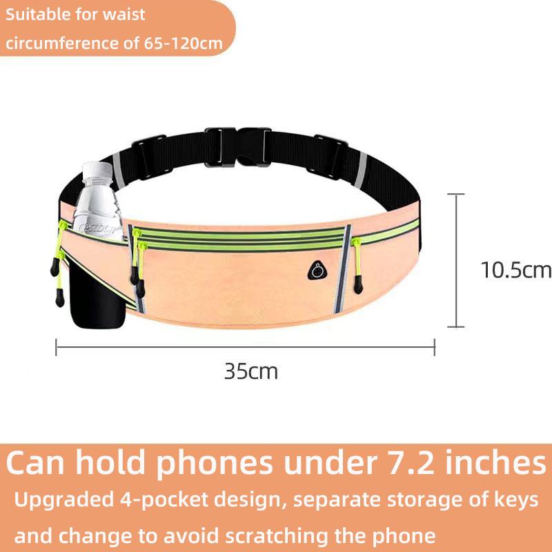 Персонализированная сумка для мобильного телефона для бегового оборудования, поясная сумка шириной 7 дюймов, ультратонкая и многофункциональная женская сумка для ключей, несколько наружных карманов.