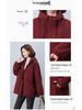 Women's 2024 Winter Fleece-Lined Thick Cotton Parka - Korean Style, Loose Fit for Mid-Aged Moms