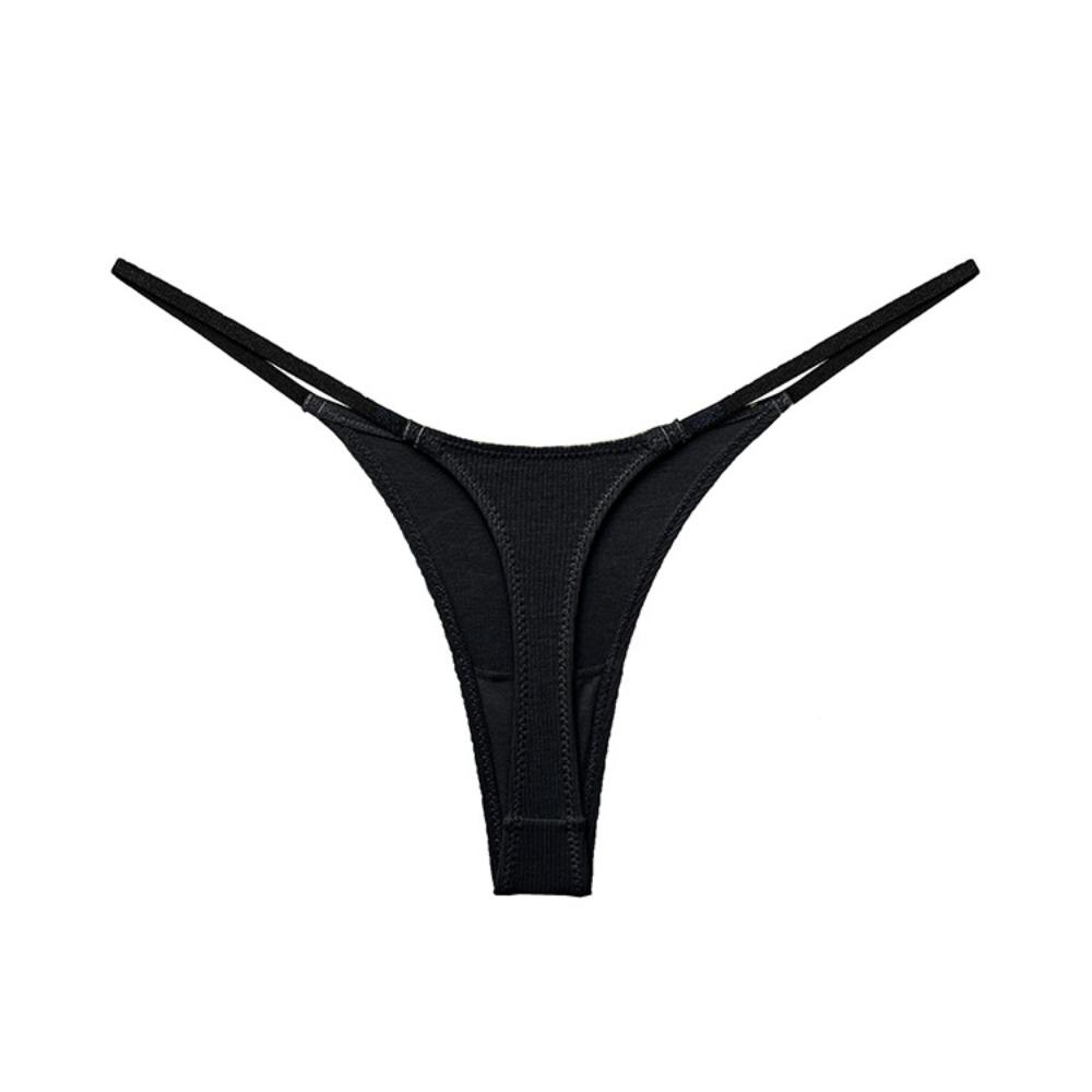Thin Strap Seamless Panties G-Strings Women's Briefs Simple T-Back Thongs  Girls