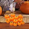 12 Pieces Harvest Pumpkins Decorative Home Decorations Orange Table Centerpieces Foam