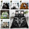 Cow Bedding Set, Boys' Men's Down Duvet Covers, Pillowcases 2/3pcs, King Queen Bed 3D Printed Animal Cover Set