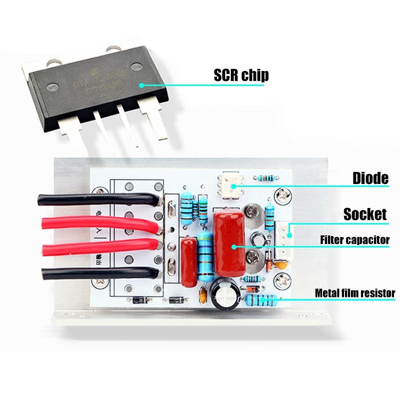 10000W SCR Electronic Voltage Regulator Adjust Temperature Speed LED Display Controller Dimming Dimmer Thermostat 220V