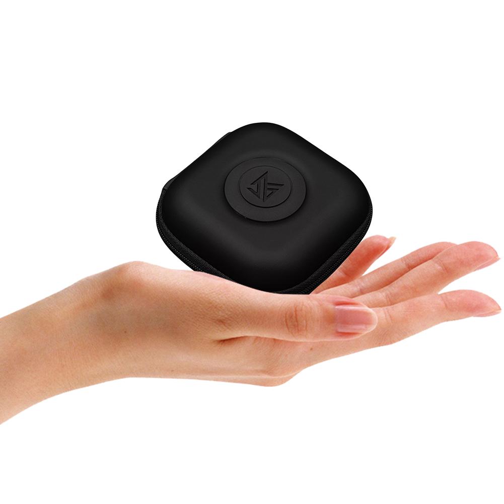 Чехол-сумка из ПУ Сумка для переноски Амортизация удара и давления Портативный чехол Антицарапины Коробка-сумка для наушников Дорожный маленький карман для IEM KZ