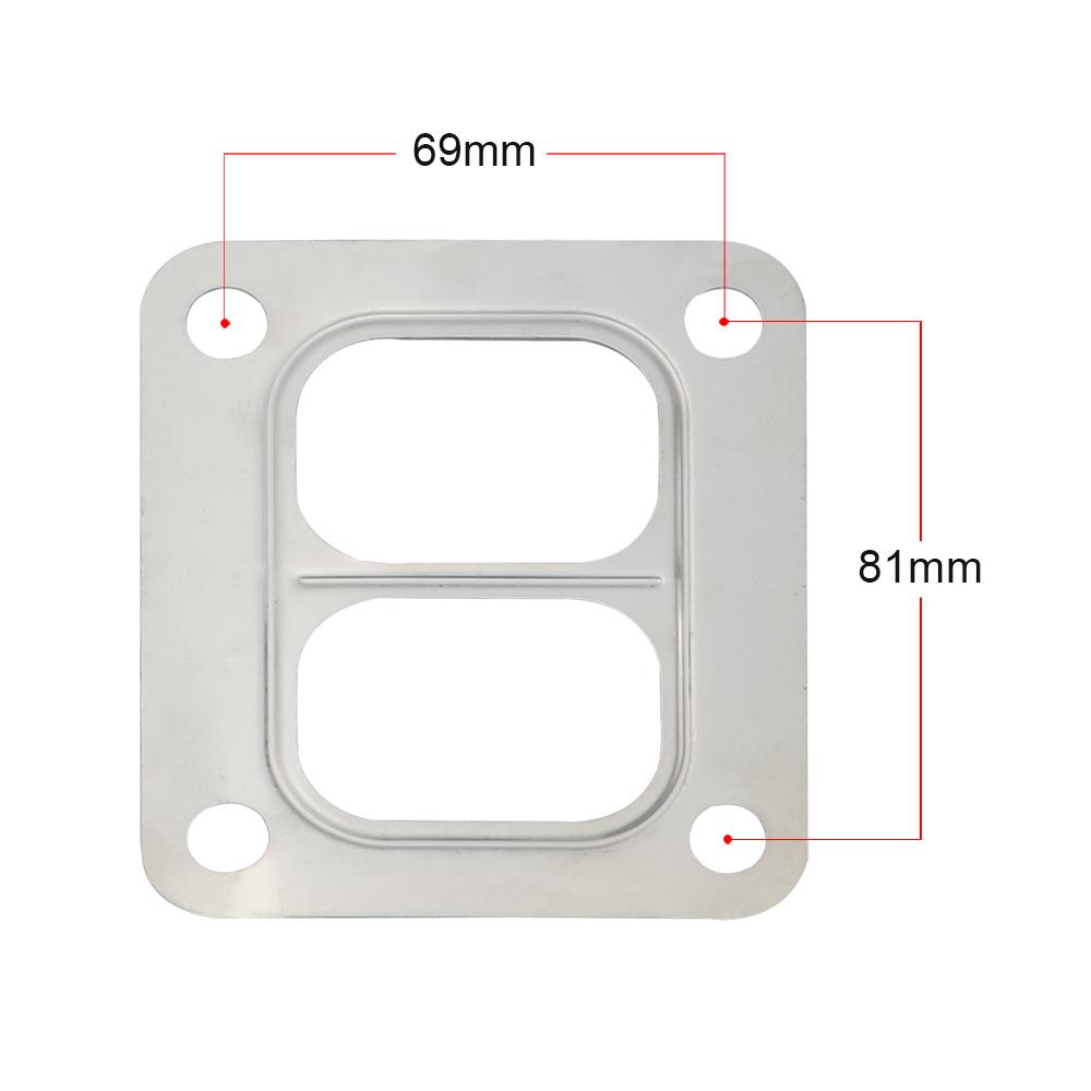 T4 Turbo, разделенная прокладка на впуске турбины, прокладка из нержавеющей стали 304 для T04, турбо HQ, турбовпускная прокладка