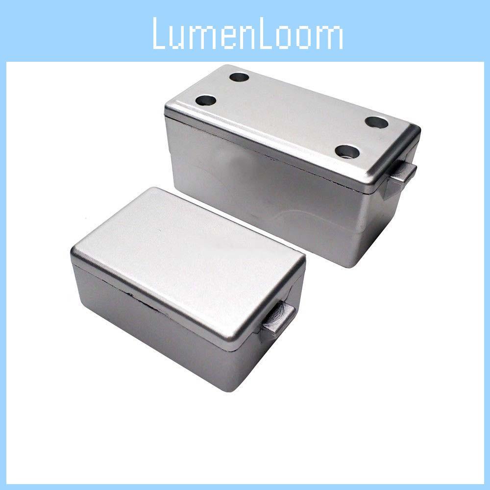 Реалистичный серебристый декоративный ящик для инструментов из твердого пластика для 1/10 RC краулеров, комплект из 2 штук