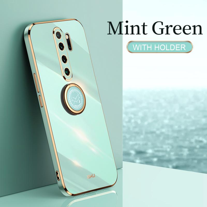 Plating Gold Frame Phone Case On For Xiaomi Redmi Note 8 2021 New 9 S Note8 8T Note9 Pro 9s 9T 9A 9AT Soft Silicone Cover