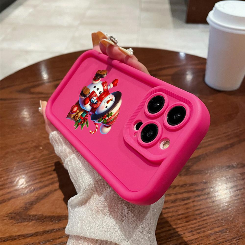 N101 Merry Christmas art Soft Angel Eyes Phone Cases для iPhone 16 15 14 13 11 Pro Max 8 7 6s Plus 12 mini XR XS Max SE Shockproof Cover