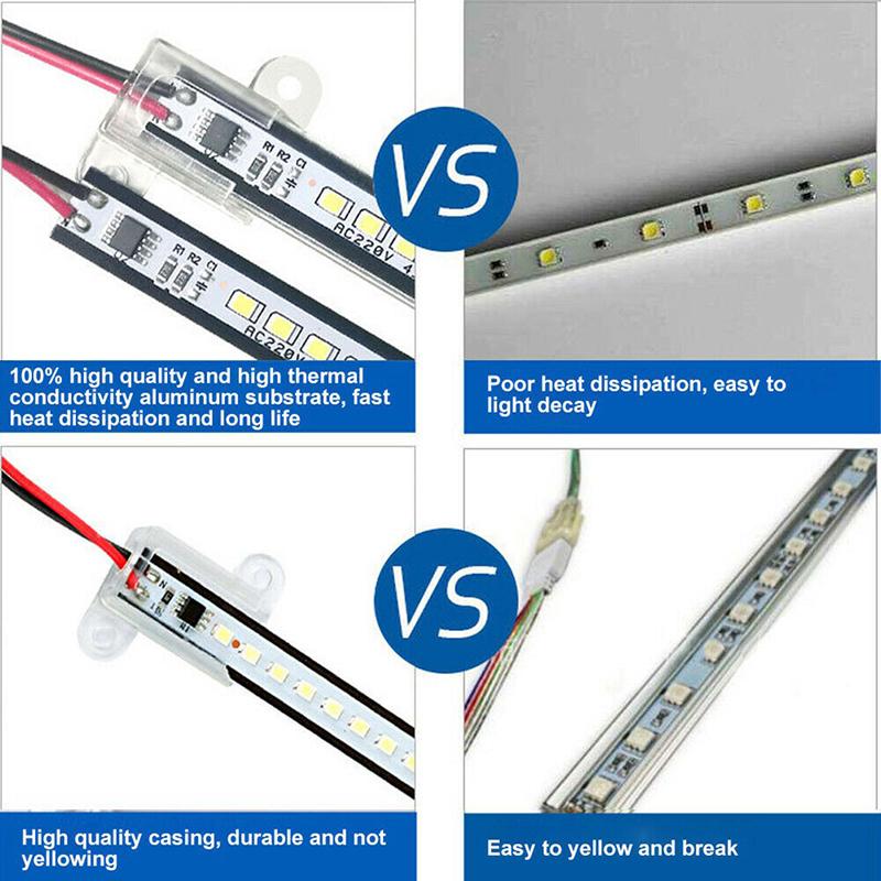 Ac220V Led Bar Light High Brightness 2835 Led Clip 30Cm 40Cm 72Leds Rigid Strip