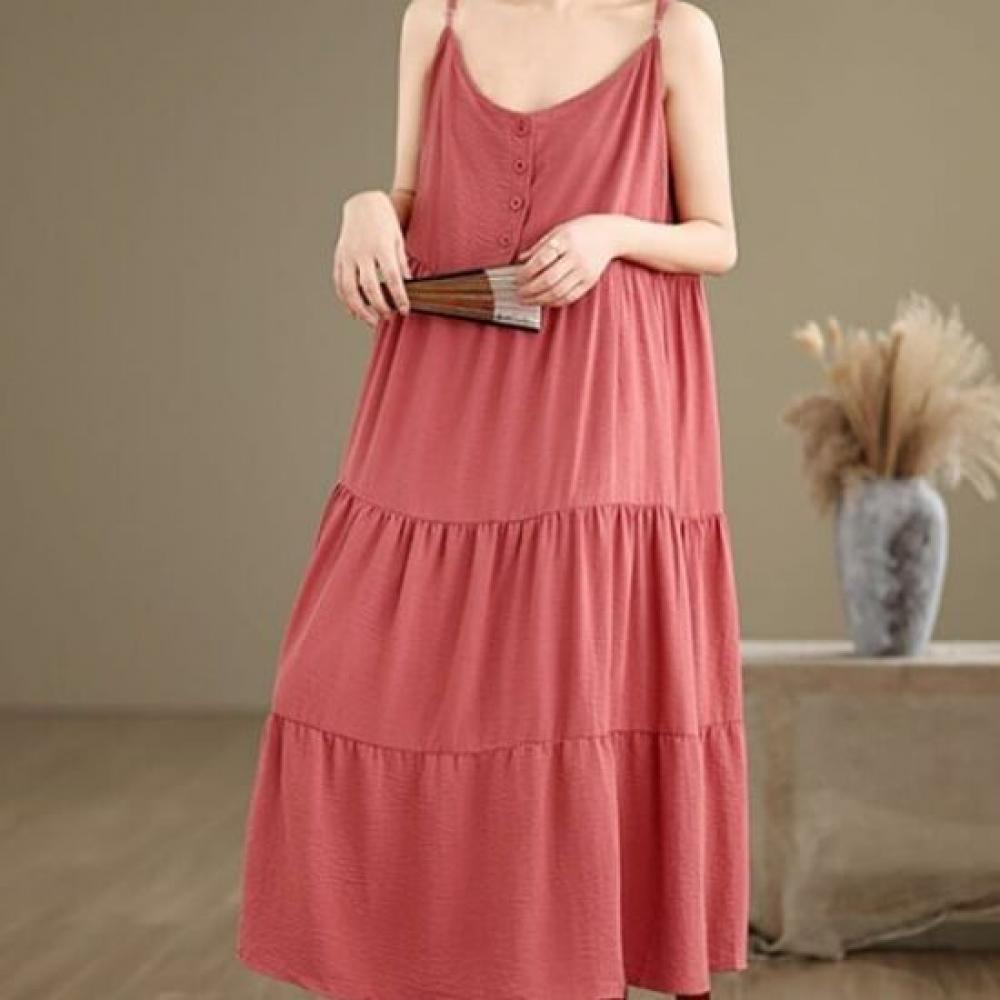 Rellawear Women Bati Ruffle Sleeveless Dress 2503rh09