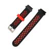 20mm Silicone Watchband Breathable Water Resistant Comfortable Wrist Strap for Garmin Fenix 7S 6S 5S Black Red
