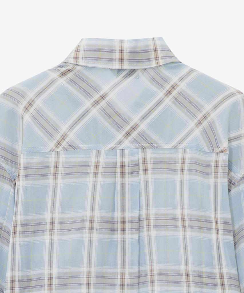 MIND BRIDGE WOMEN [On][W] Sheer Check Shirt
