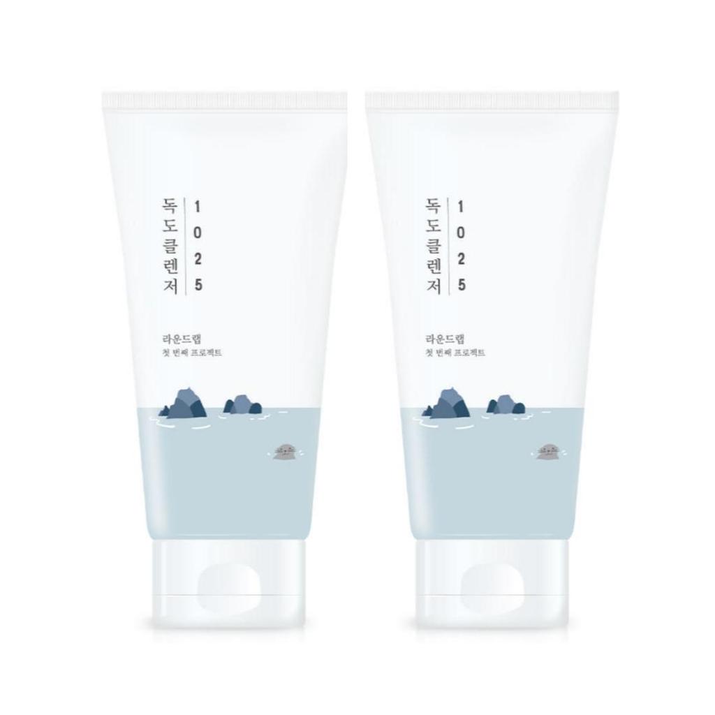 [1+1] Round Lab 1025 Dokdo Cleanser 150ml × 2 – Low-pH Hydrating Amino Acid Facial Cleanser Duo Set