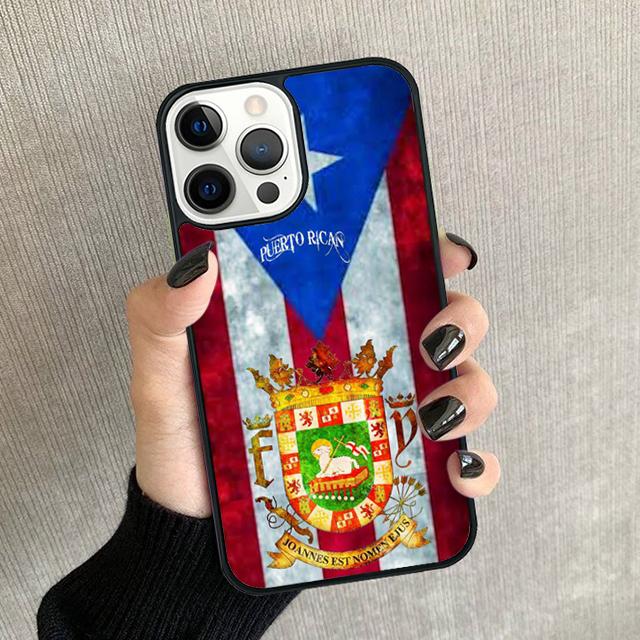 Puerto Rico Flag Phone Case For iPhone 17 Air 16 15 14 plus 12 13 Pro max Soft Bumper Shell Cover coque