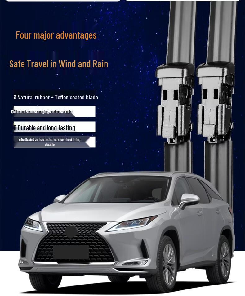 Бескаркасные бесшумные дворники JAC Refine M4 2016-2024, Передние и Задние