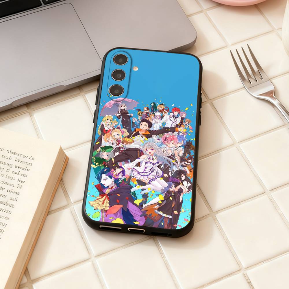 Чехол для телефона R-Re ZERO Starting Life in Another World Для Samsung Galaxy A73,A72,A71,A70,A53,A52,A51,Другие Мягкий черный корпус